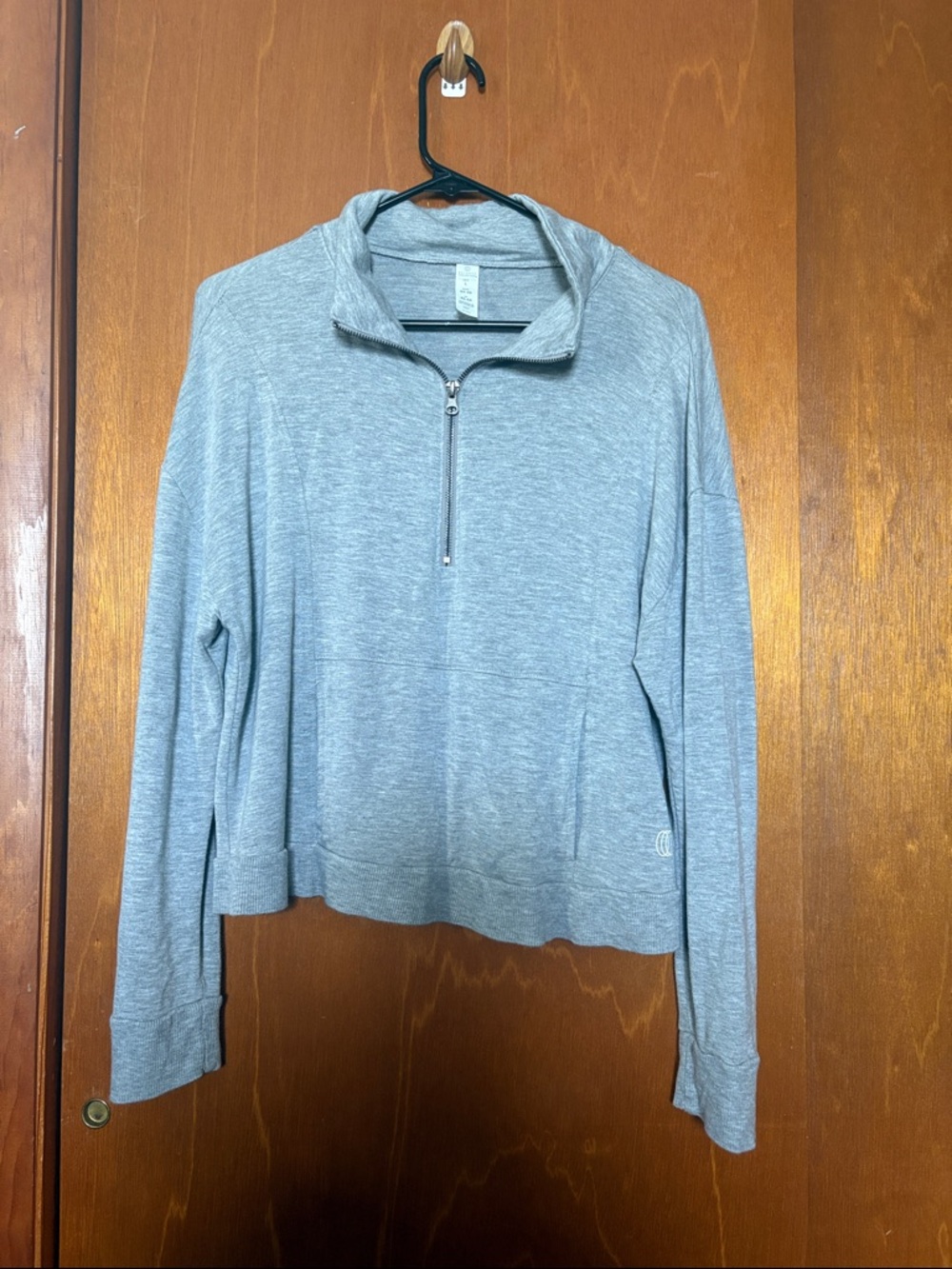 Grey Quarter Zip